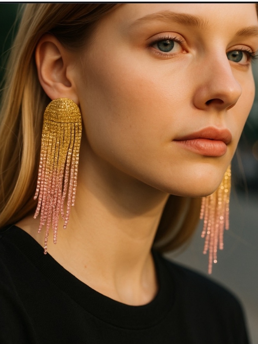 Free People Zsa Zsa Rhinestone Dangle Earrings •Magnificent• NWT